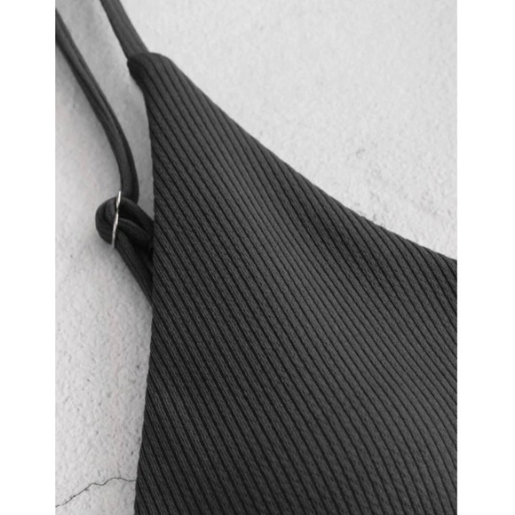 ZAFUL Ribbed High Leg Underwire Bikini - Picture 3 of 5